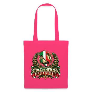 Stolz im Herzen. Italia im Blut. - Stoffbeutel - Azalea - Vorne