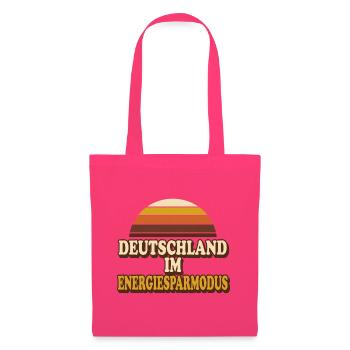 Energiesparmodus Retro Spruch Deutschland - Stoffbeutel - Azalea - Vorne