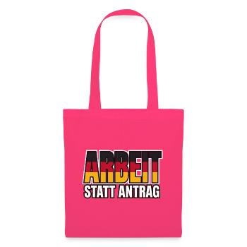 Arbeit statt Antrag Schwarz Rot Gold - Stoffbeutel - Azalea - Vorne