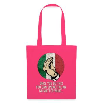 Italienisches Gebets-Meme-Tee - Stoffbeutel - Azalea - Vorne