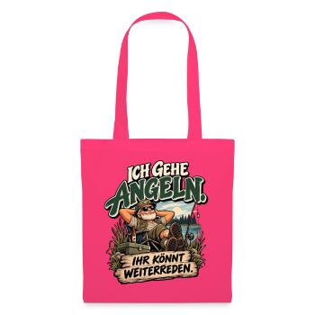Ich gehe Angeln – Ihr könnt weiterreden - Stoffbeutel - Azalea - Vorne