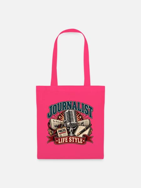 Journalisten-Lebensstil Retro - Stoffbeutel - Azalea