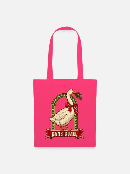 Gans guad Weihnachtspulli bairisch - Stoffbeutel - Azalea