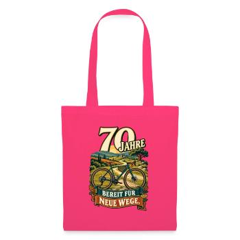 70 Jahre Bereit für Neue Wege - Stoffbeutel - Azalea - Vorne