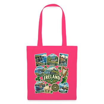Irland Reisesticker - Stoffbeutel - Azalea - Vorne