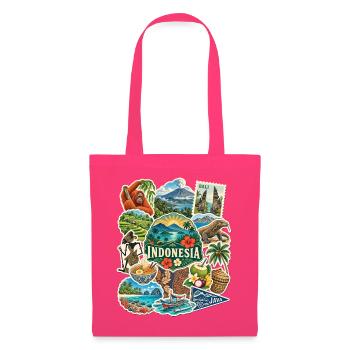 Indonesien Reisesticker - Stoffbeutel - Azalea - Vorne