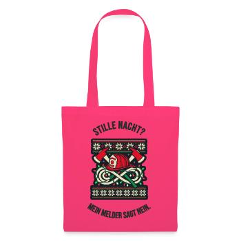 Feuerwehr Weihnachten Melder Ugly Christmas - Stoffbeutel - Azalea - Vorne