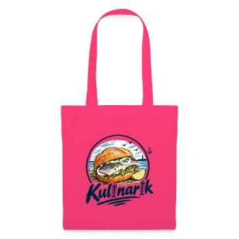 Fischkopp Kulinarik. Wat mutt, dat mutt. - Stoffbeutel - Azalea - Vorne