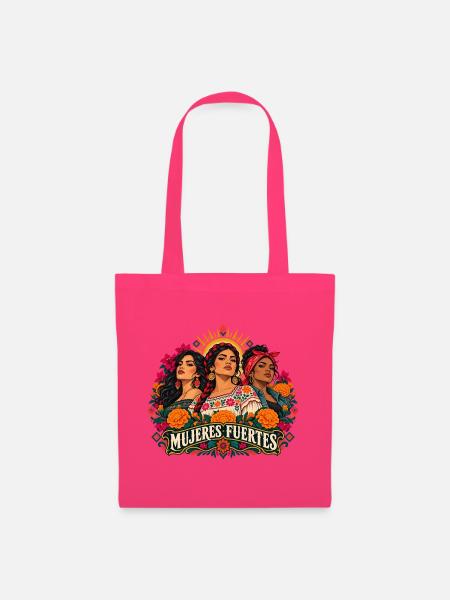 Mujeres Fuertes: Blütenkraft - Stoffbeutel - Azalea