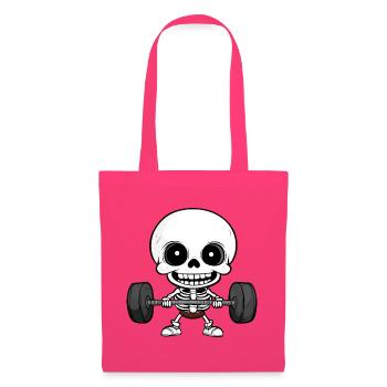 Gym Totenkopf Langhantel - Stoffbeutel - Azalea - Vorne