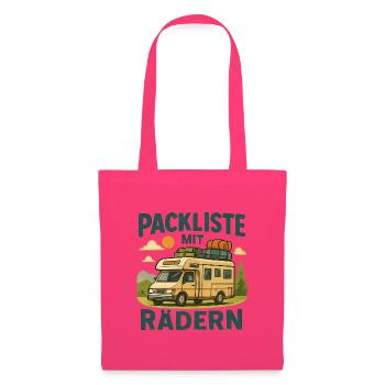 Wohnmobil Geschenk für die erste große Rundreise - Stoffbeutel - Azalea - Vorne