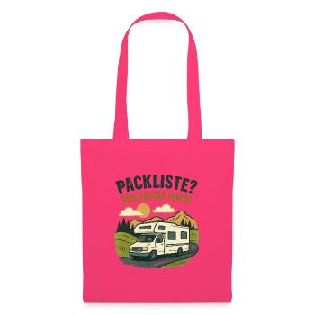 Geschenk für Wohnmobil-Neulinge zur ersten Rundrei - Stoffbeutel - Azalea - Vorne