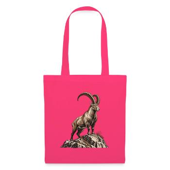 Alpensteinbock – König der Felsen - Stoffbeutel - Azalea - Vorne
