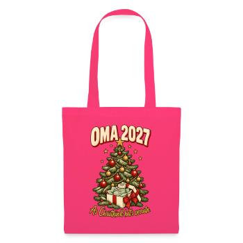 Oma 2027 Christkindl hat's verraten - Stoffbeutel - Azalea - Vorne