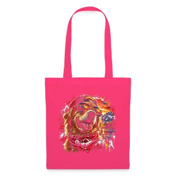 Cooler Golden Retriever mit Sonnenbrille - Stoffbeutel - Azalea - Vorne