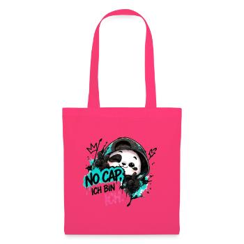 Panda Graffiti: No Cap Ich BinIch - Stoffbeutel - Azalea - Vorne