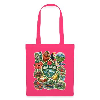 Malaysia Reisesticker - Stoffbeutel - Azalea - Vorne
