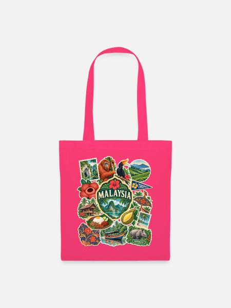 Malaysia Reisesticker - Stoffbeutel - Azalea