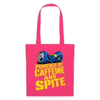 Caffeine And Spite Typografie Pflegekraft RN - Stoffbeutel - Azalea - Vorne