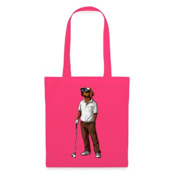Labrador Retriever Golf - Stoffbeutel - Azalea - Vorne