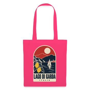 Lago di Garda Vintage-Reiseplakat Gardasee - Stoffbeutel - Azalea - Vorne