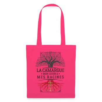Das Camargue My Heart My Roots T-Shirt Cadea... - Stoffbeutel - Azalea - Vorne