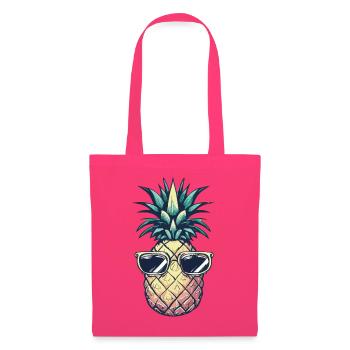 Ananas mit Sonnenbrille – Bunt - Stoffbeutel - Azalea - Vorne