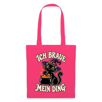 Ich braue mein Ding Katze - Stoffbeutel - Azalea - Vorne