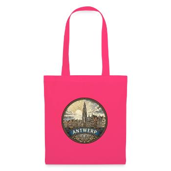 Antwerpen Belgien Reiseabzeichen Kathedralen-Souvenir - Stoffbeutel - Azalea - Vorne