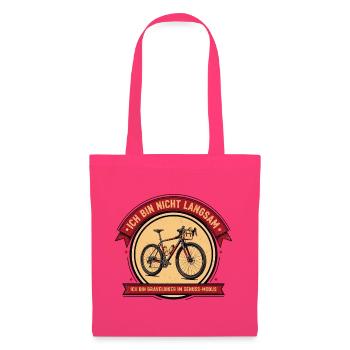 Ich bin Gravelbiker im Genuss-Modus - Stoffbeutel - Azalea - Vorne