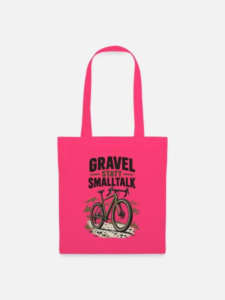 Gravel statt Smalltalk - Stoffbeutel - Azalea