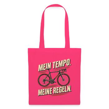 Mein Tempo, Meine Regeln Fahrrad - Stoffbeutel - Azalea - Vorne