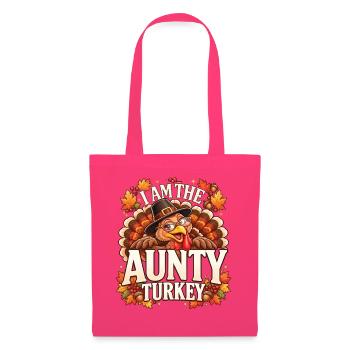 Tante Truthahn Thanksgiving-lustiges Familienessen der Tante - Stoffbeutel - Azalea - Vorne