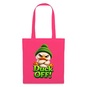 Ente Mütze Grimmig Duck Off - Stoffbeutel - Azalea - Vorne