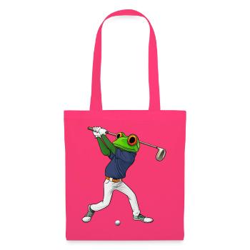 Frösche Golf / Golfspieler Frosch - Stoffbeutel - Azalea - Vorne