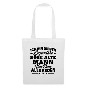 Ich bin dieser legendäre böse alte Mann - Stoffbeutel - Weiß - Vorne