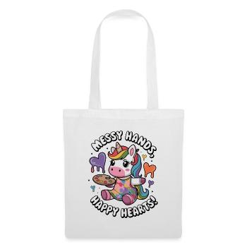 Messy Hands, Happy Hearts! - Tote Bag - white - Front