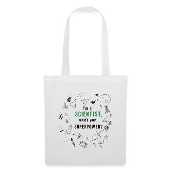 I'm a Scientist - What's your Superpower? - Stoffbeutel - Weiß - Vorne