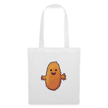 Seegurken-Karikatur Kawaii Bunte Illustration - Stoffbeutel - Weiß - Vorne