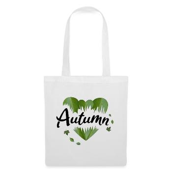Herbst Herbstblätter Blätter - Stoffbeutel - Weiß - Vorne
