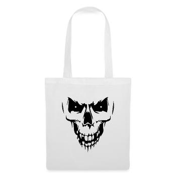 Totenkopf - Stoffbeutel - Weiß - Vorne