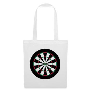 Dart - NEU - DARTSCHEIBE - anpassbar - Stoffbeutel - Weiß - Vorne