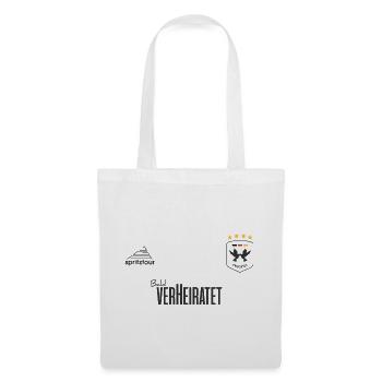 JGA - Trikot - Bald verheiratet - Dunkle Schrift - Stoffbeutel - Weiß - Vorne