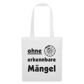 ohne erkennbare Mängel TÜV - Stoffbeutel - Weiß - Vorne