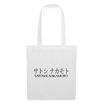 Satoshi Nakamoto - Sac en tissu - blanc - Devant