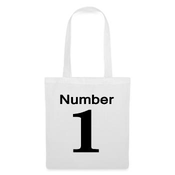 number 1 - Stoffbeutel - Weiß - Vorne