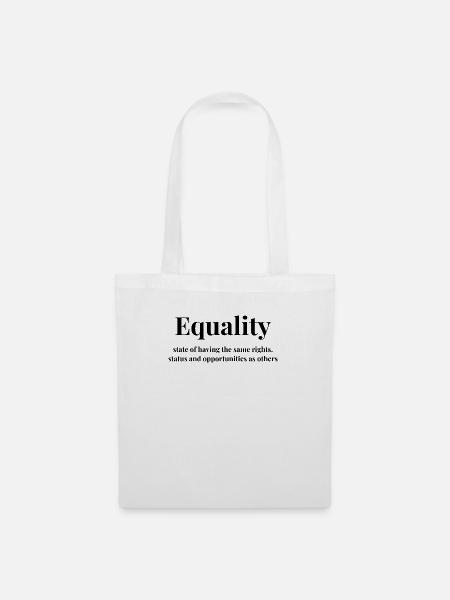 Equality – Gleichberechtigung & Vielfalt - Stoffbeutel - Weiß