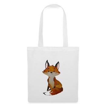 Schlau wie ein Fuchs - T-Shirts, Babykleidung - Stoffbeutel - Weiß - Vorne