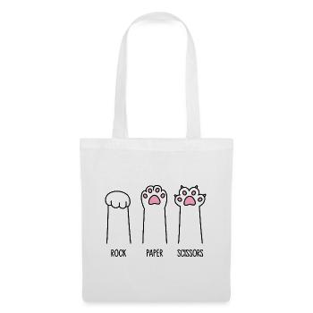 Rock Paper Scissors - Tote Bag - white - Front