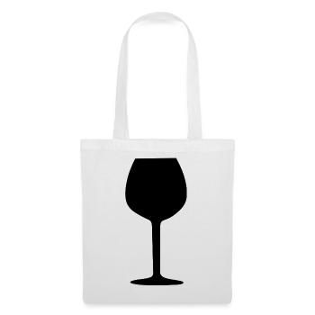 Wine Glass Black Grapevine Wine Gift - Tote Bag - white - Front